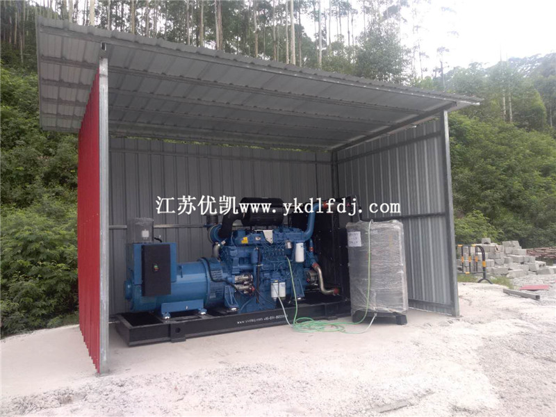 2020年7月2日，500KW玉柴發(fā)電機組交付廣西來賓某工地使用