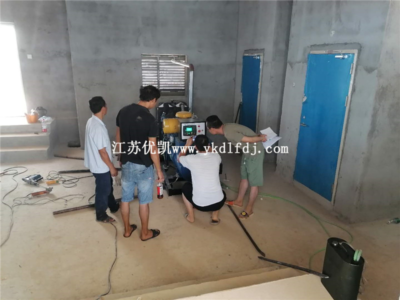 2020年7月25日，120KW濰柴雷納交付廣西某安置房備用電源使用